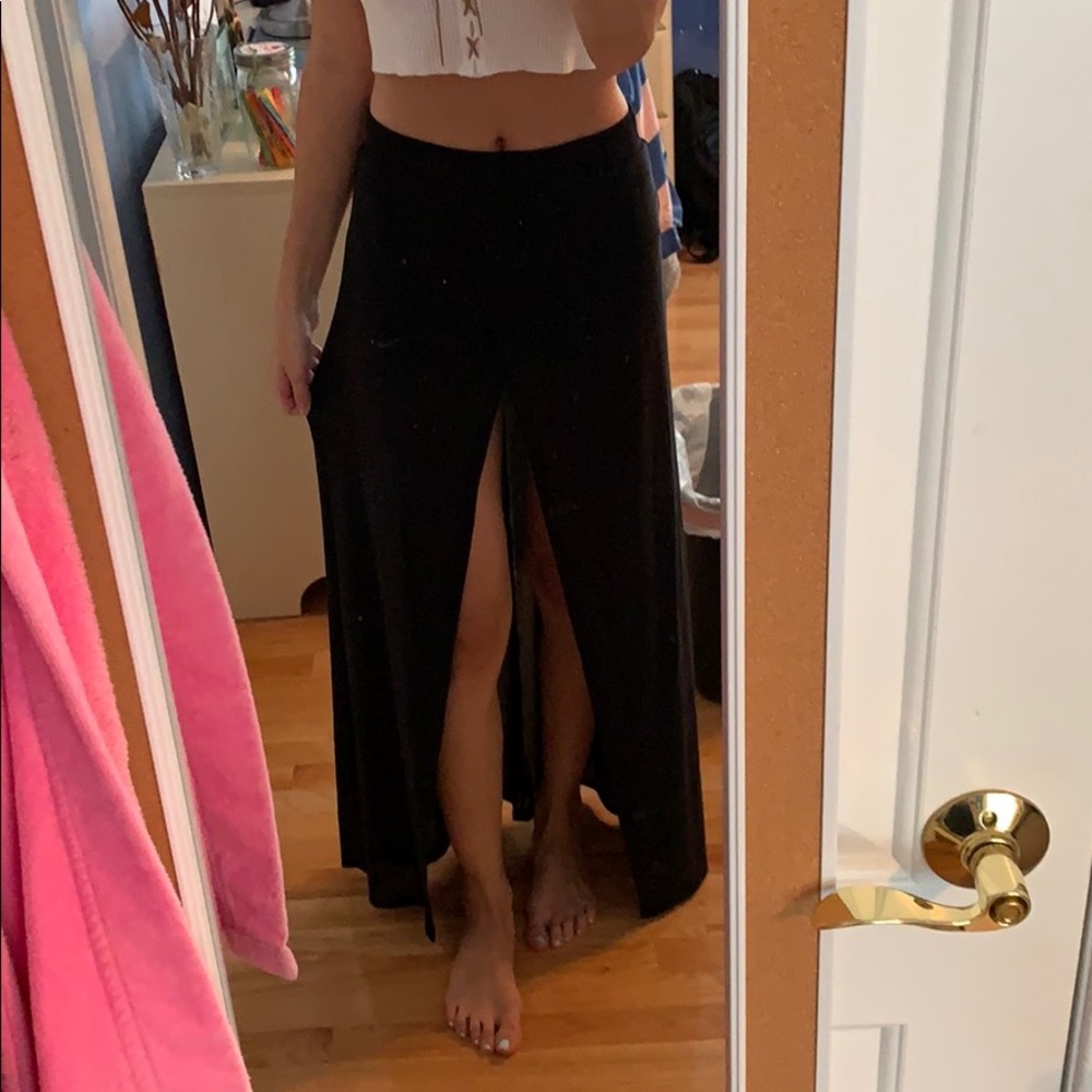 Maxi skirt with shorts